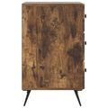 vidaXL Nočný stolík Dymový dub 43 x 41 x 66,5 cm Kompozitné drevo