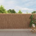 vidaXL Plot z raždia Hnedá 400 x 125 cm Brezové drevo