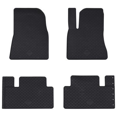 vidaXL Autokoberec 4 pcs Čierny vhodné pre Tesla MODEL 3 2017- 4D Aft