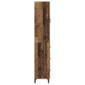 vidaXL Highboard Staré drevo 69,5 x 34 x 180 cm Kompozitné drevo