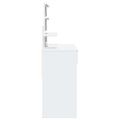 vidaXL Toaletný stolík s LED biely 100x40x130 cm