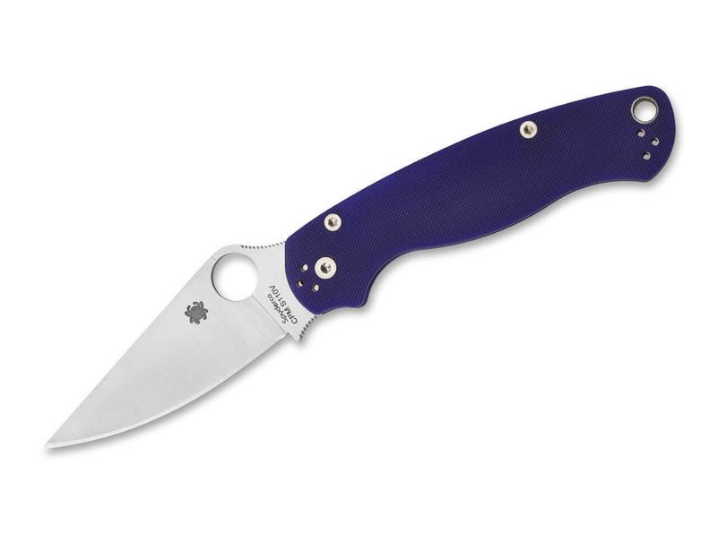 Spyderco C223GPDBL Para 3 Dark Blue vreckový nôž 8,7 cm, Satin, tmavomodrá, G10