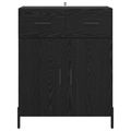vidaXL Servírovacia skriňa Čierny dub 69,5 x 34 x 90 cm