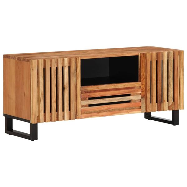 vidaXL TV skrinka 100x34x46 cm, akáciový masív