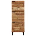 vidaXL Highboard s poličkou Hnedá 40 x 33 x 110 cm Masívne mango drevo
