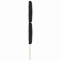 vidaXL Zadné čelo Čierny 80 cm Zamat