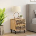vidaXL Nočný stolík 40x33x46 cm masívne mangovníkové drevo