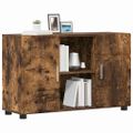 vidaXL Servírovacia skriňa FLORIN 88,5 x 30,5 x 55,5 cm Dymová dub