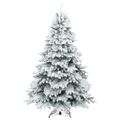 vidaXL Umelý vianočný stromček s 300 LED-i Biela 240 cm PE a PVC
