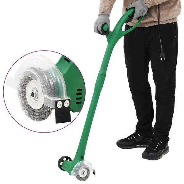 vidaXL Elektrický vytrhávač buriny 140 W zelený