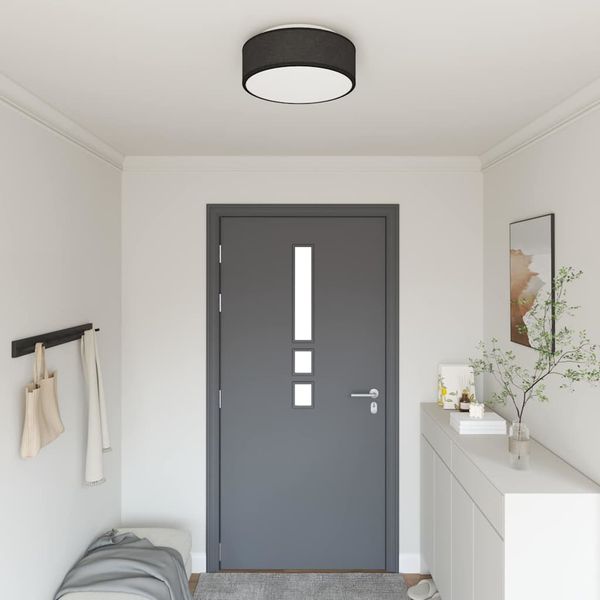 vidaXL Stropná lampa so bodmi Čierna 38 x 38 x 13,5 cm látka