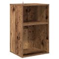 vidaXL Skrinka na gramofónové platne Staré drevo 38 x 33 x 61 cm