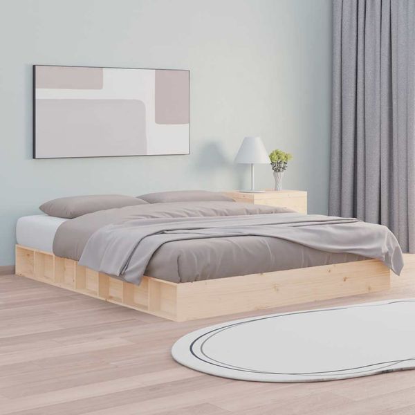vidaXL Posteľný rám 160x200 cm masívne drevo