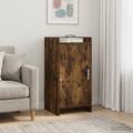 vidaXL Servírovacia skriňa Dymový dub 40 x 36 x 80 cm Kompozitné drevo