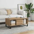 vidaXL Konferenčný stolík dub artisan 90x50x36,5 cm kompozitné drevo
