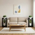 vidaXL Stojan na rastliny Čierny dub 30 x 30 x 60 cm Kompozitné drevo