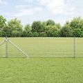 vidaXL Zváraný drôtový plot s hrotmi 50 x 0,4 m Pozinkovaná oceľ