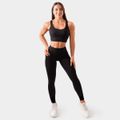 Športová podprsenka Cut-Out black - GymBeam, veľkosť XXL, veľkosť oblečenia XXL