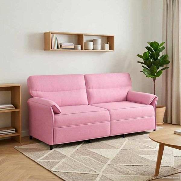 vidaXL Pohovka 100% polyester, kovový rám, MDF, Preglejka