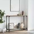 vidaXL Konzolový stolík dub sonoma 101x30,5x75 cm kompozitné drevo