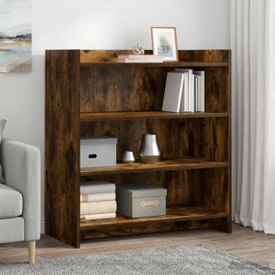 vidaXL Servírovacia skriňa Dymový dub 75 x 36 x 80 cm Kompozitné drevo