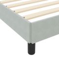 vidaXL Posteľ s pružinovým rámom Svetlosivá 80 x 200 cm látka
