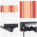 vidaXL Rám markízy Viacfarebný 350 x 250 cm Polyester s PU povrchom
