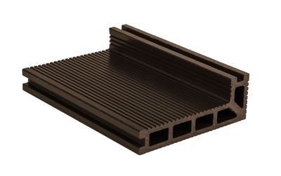 Terasová doska G21 zakončovacia, 2,5 x 14 x 400 cm, Indický teak WPC