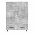 vidaXL Servírovacia skriňa so zásuvkou Betónovo sivá 66 x 34,5 x 95 cm