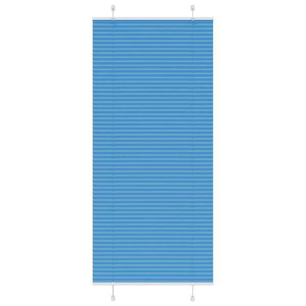 vidaXL Plisovaná roleta modrá 95x200 cm Šírka látky 94,4 cm Polyester