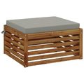 vidaXL 1-dielny sedací vankúš SOEST 100% polyester Sivá 70 x 70 x 7 cm