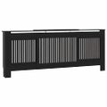 vidaXL Kryt radiátora 2 ks Čierna 205 x 20,5 x 81,5cm Kompozitné drevo