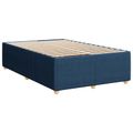 vidaXL LED boxspring posteľ s matracom Modrá 120 x 190 cm Látka