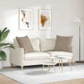 vidaXL Vankúše na pohovku 2 ks látka Sivohnedá 80 x 80 cm