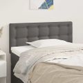 VidaXL Čelo postele sivé 100x5x78/88 cm umelá koža