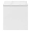 vidaXL Konferenčný stolík lesklý biely 102x50,5x52,5 cm sprac. drevo