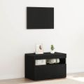 vidaXL Nočný stolík Čierny dub 60 x 35 x 40 cm Kompozitné drevo