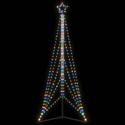 vidaXL LED vianočný stromček 525 LED farebné 302 cm