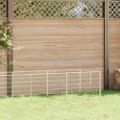 vidaXL Koterec pre psy strieborný 9 m² oceľ