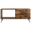 vidaXL Konferenčný stolík Dymový dub 90 x 50 x 40 cm Kompozitné drevo