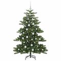 vidaXL Umelý Sklápací Vianočný Stromček Zelená 150 cm PVC a oceľ
