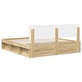 vidaXL Rám postele Sonoma 200 x 200 cm Masívne borovicové drevo