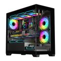 Počítačová skriňa Darkflash C218M + 6 ventilátorov ARGB (čierne)
