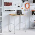 vidaXL pracovný stôl 80x60x(71,5-98) cm masívny dub