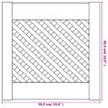 vidaXL Dvere skrinky mriežkový dizajn 2 ks 39,5x39,5 cm masív borovica