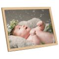 vidaXL Fotorámiky na stôl, koláž 10 ks, svetlý dub 15x21 cm