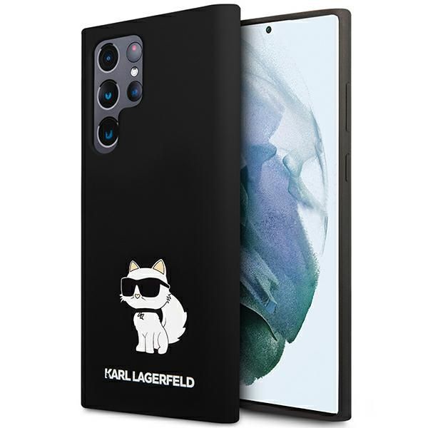 Puzdro Karl Lagerfeld pre Samsung Galaxy S24 Ultra KLHCS24LSNCHBCK čierna HC SILICONE NFT CHOUPETTE