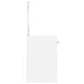 vidaXL Toaletný stolík s LED lesklý biely 90x50x132,5 cm sprac. drevo