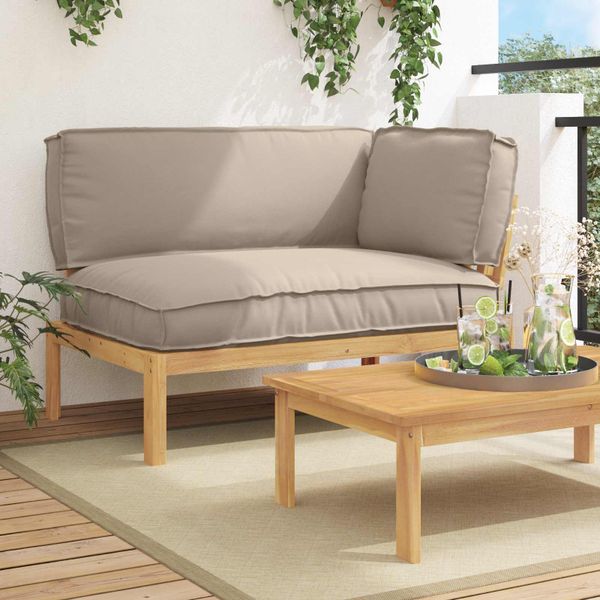 vidaXL Sada pohoviek Sivohnedá 133 x 92 x 69 cm Pevné akáciové drevo