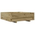 vidaXL Záhradný kvetináč 80x80x26,5 cm impregnovaná borovica